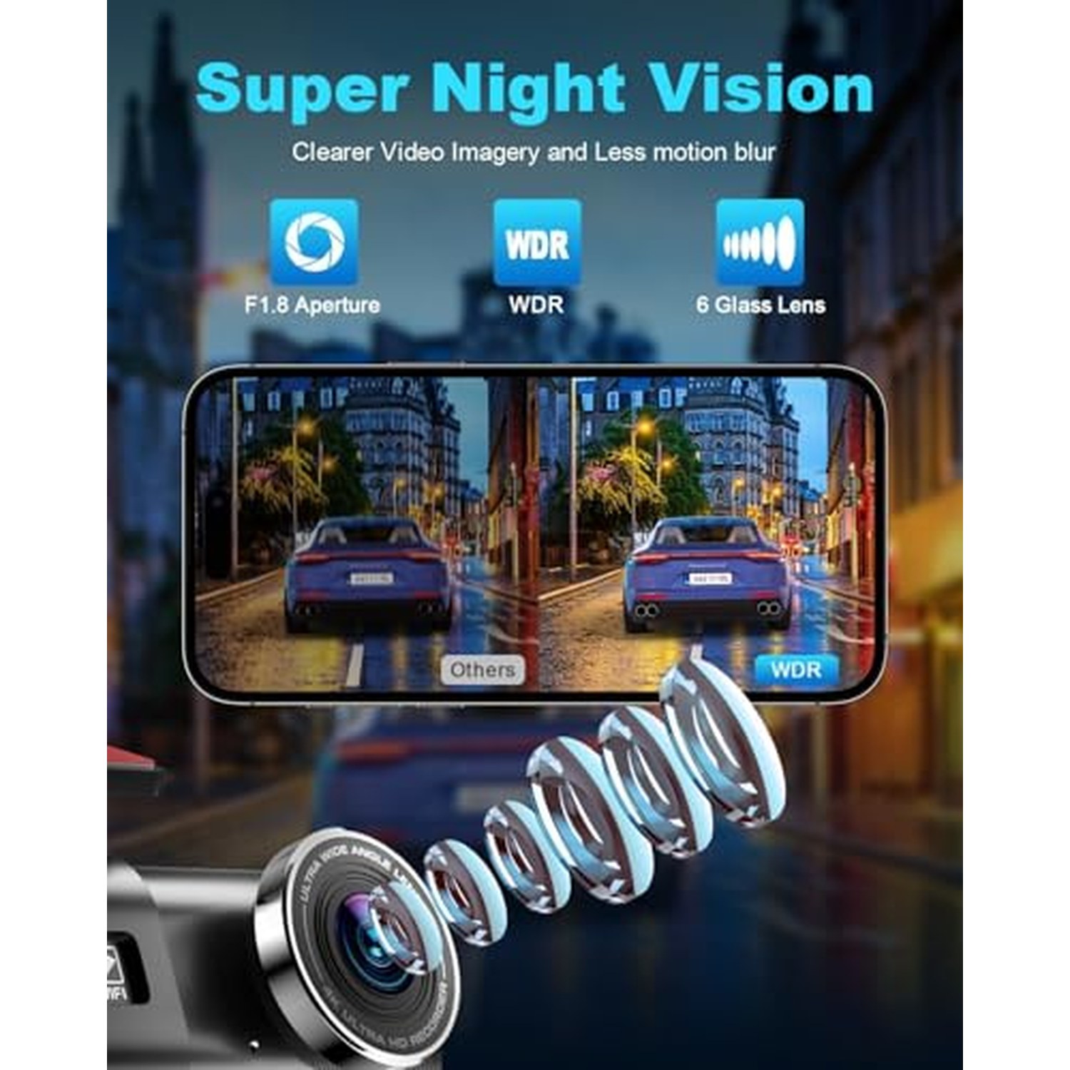4K Dual-Channel Dash Cam Front and Rear with Time Lapse — image 5