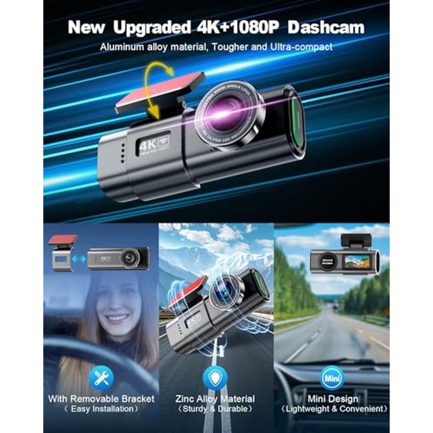 4K Dual-Channel Dash Cam Front and Rear with Time Lapse — image 6