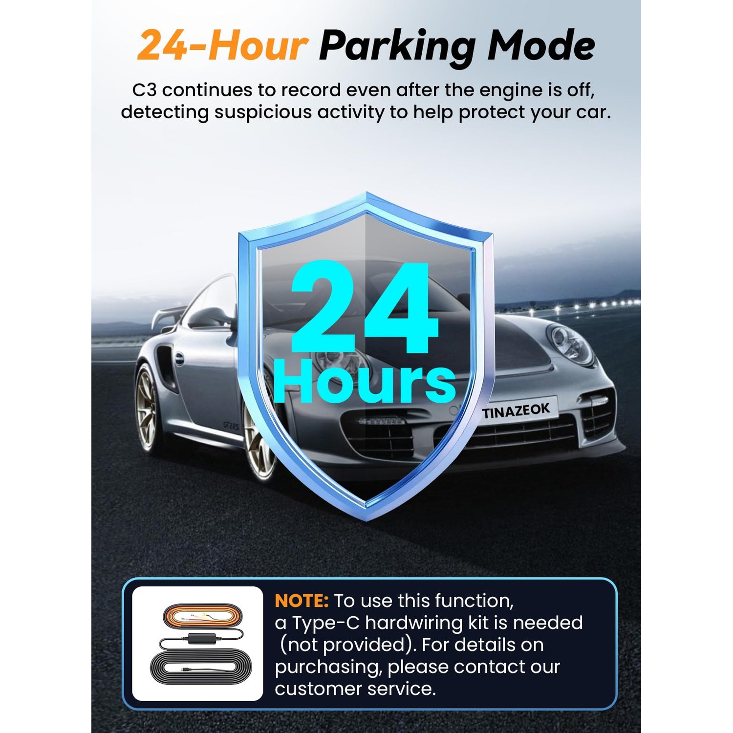 TINAZEOK C3 4K+1080P Dual Dash Cam Front and Rear — image 7