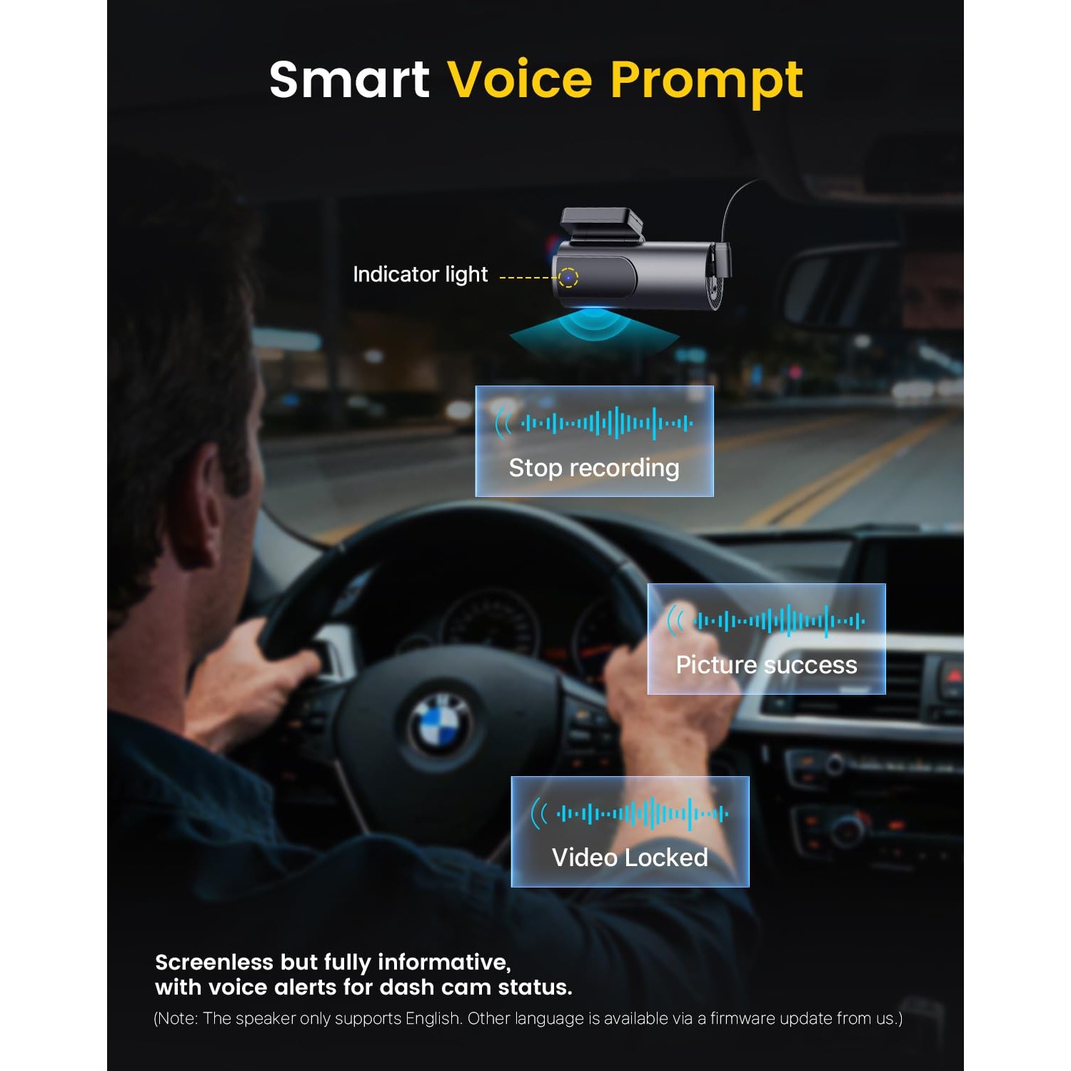 GKU 4K Dash Cam Front and Rear with 64GB Card — image 7