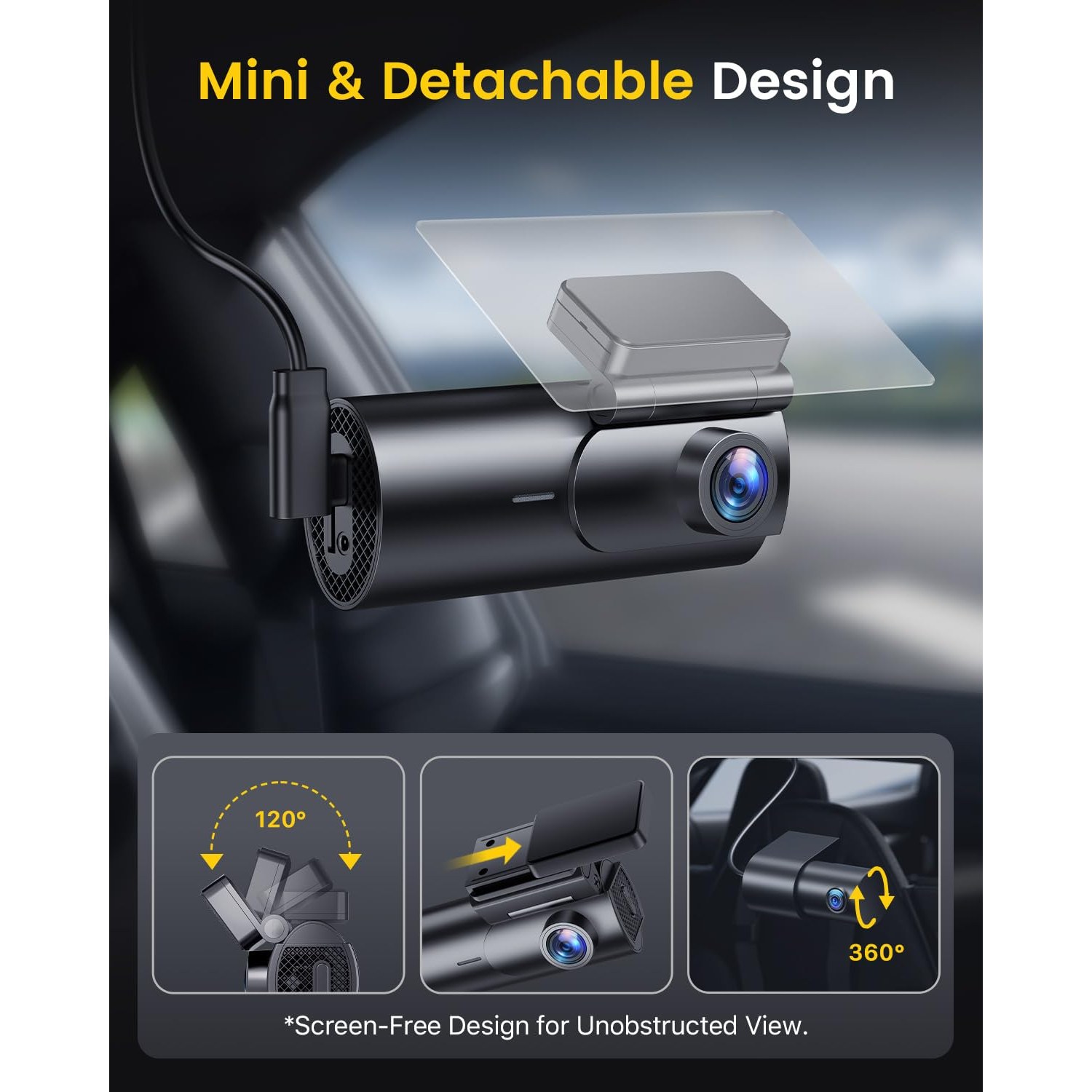 GKU 4K Dash Cam Front and Rear with 64GB Card — image 8