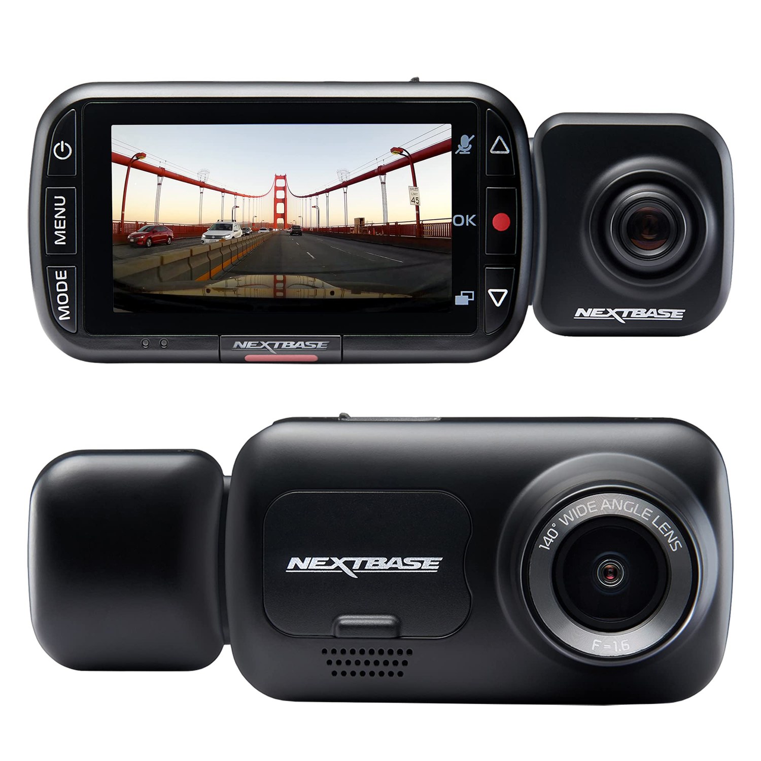 Nextbase 222x Dash Cam Front and Rear Camera with Rear View Module