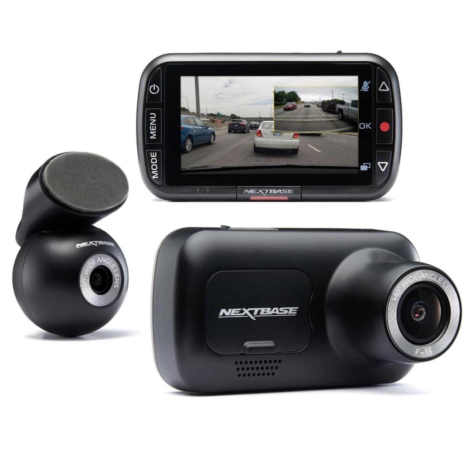 Nextbase 222XR Dash Cam Front and Rear Camera
