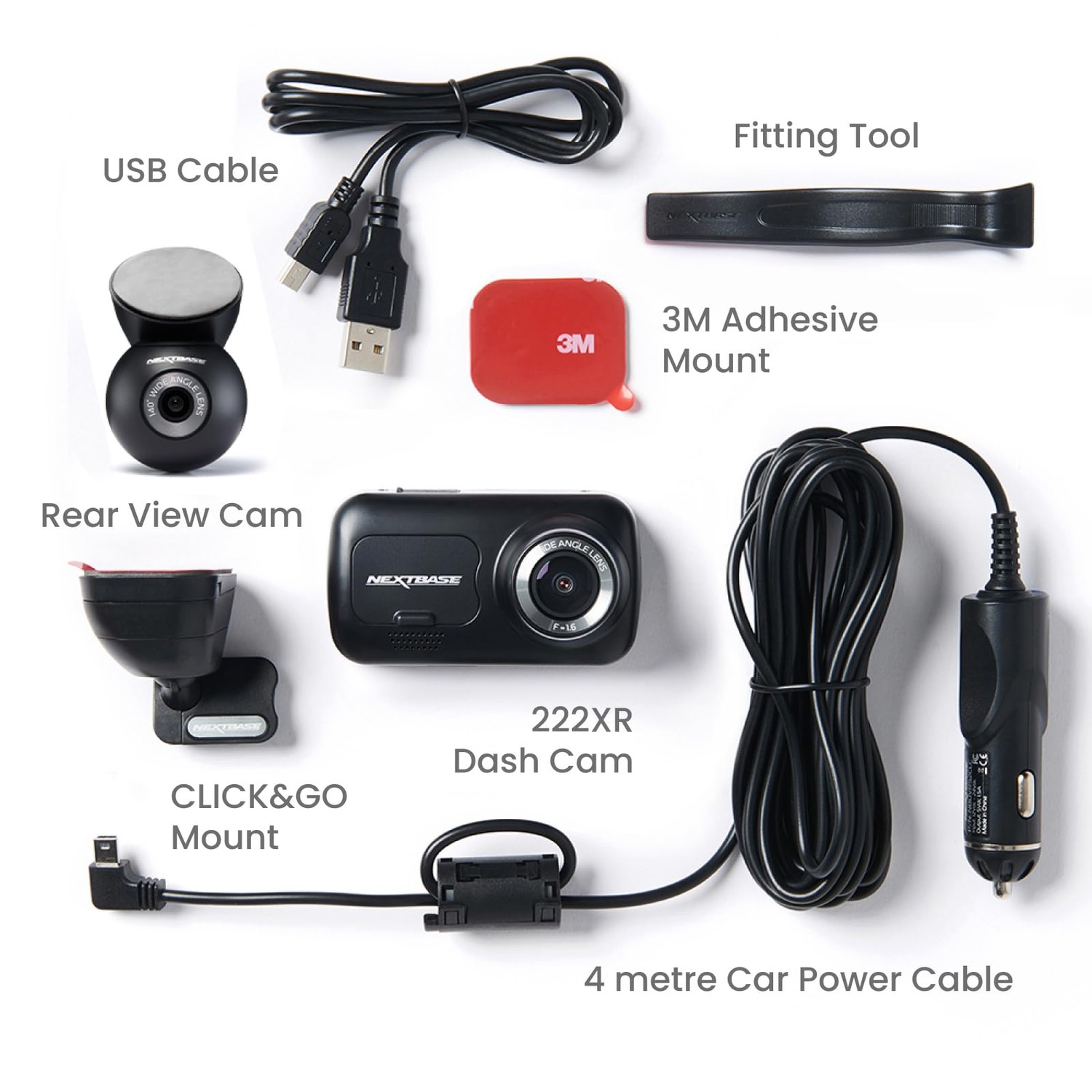 Nextbase 222XR Dash Cam Front and Rear Camera — image 2