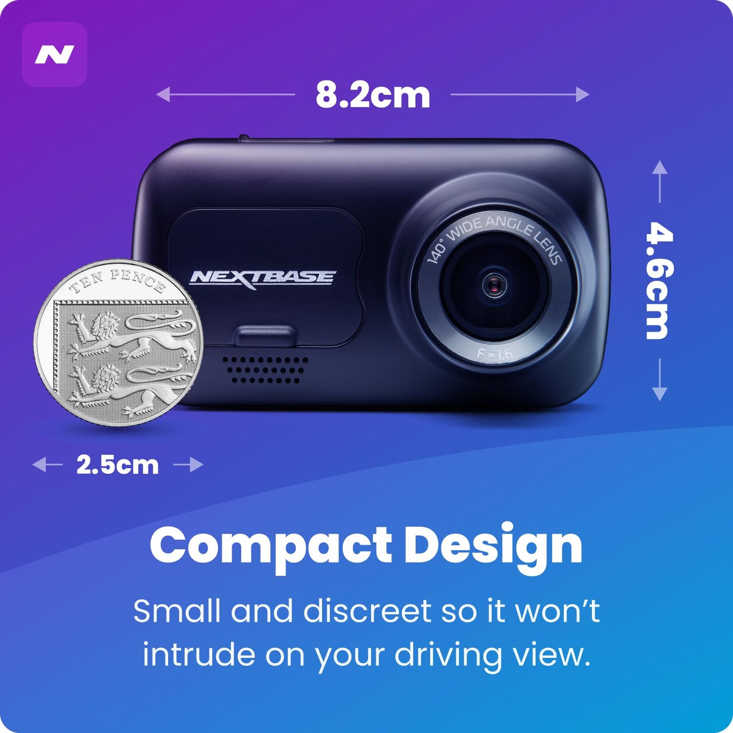 Nextbase 222XR Dash Cam Front and Rear Camera — image 3