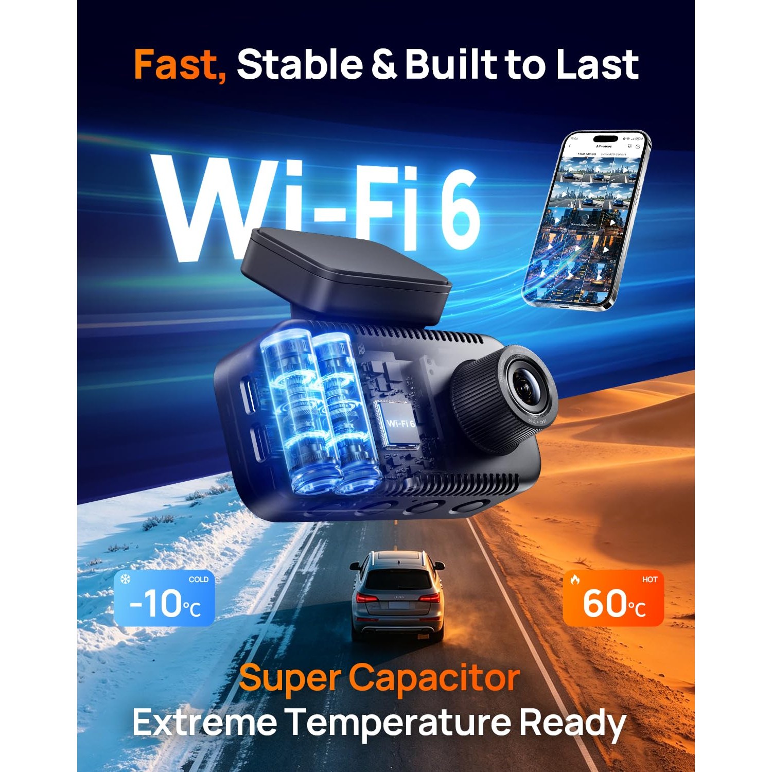 70mai A810 Lite 4K Dash Cam Front and Rear — image 10