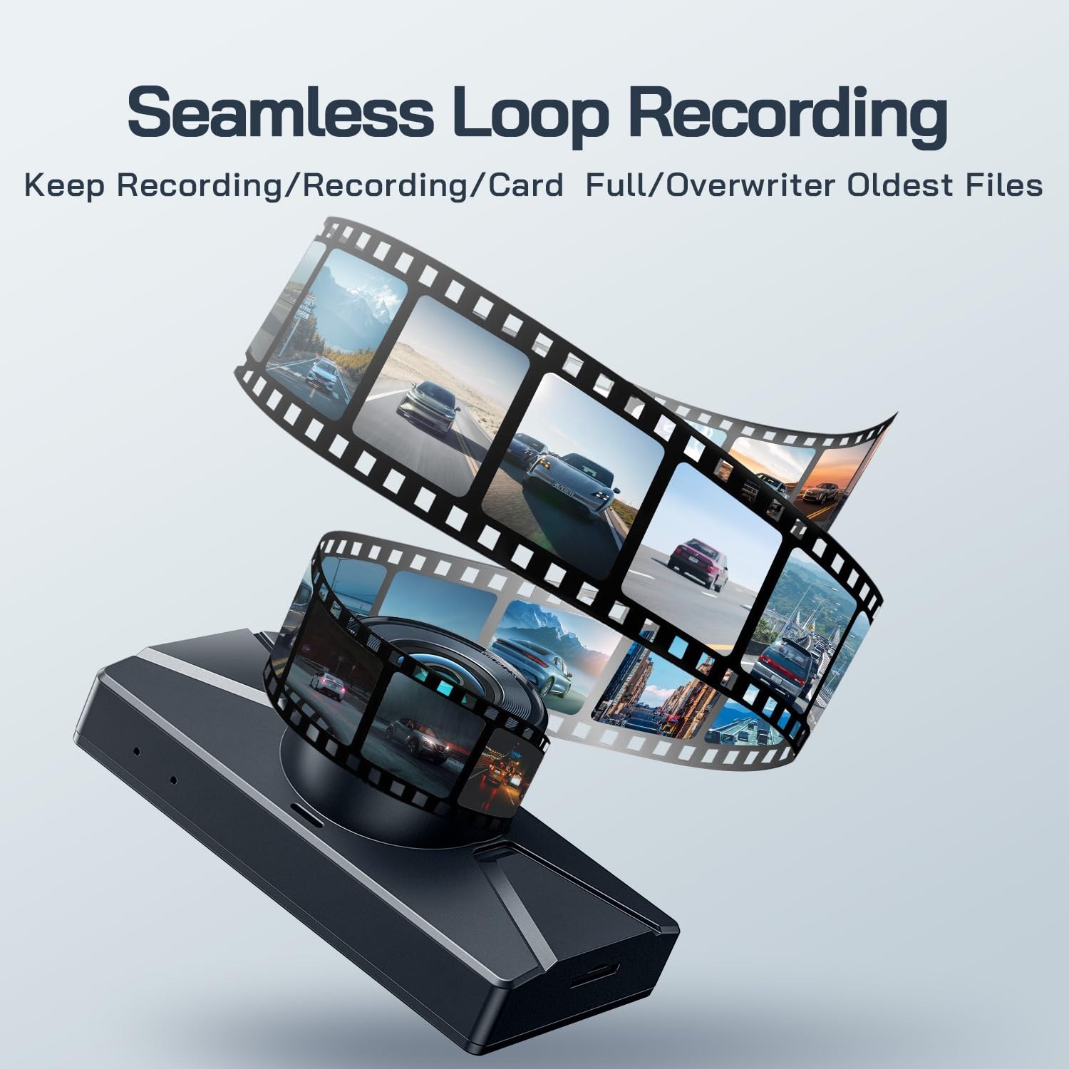 WOLFANG 2.5K Dash Cam Front and Rear, 1440P — image 7